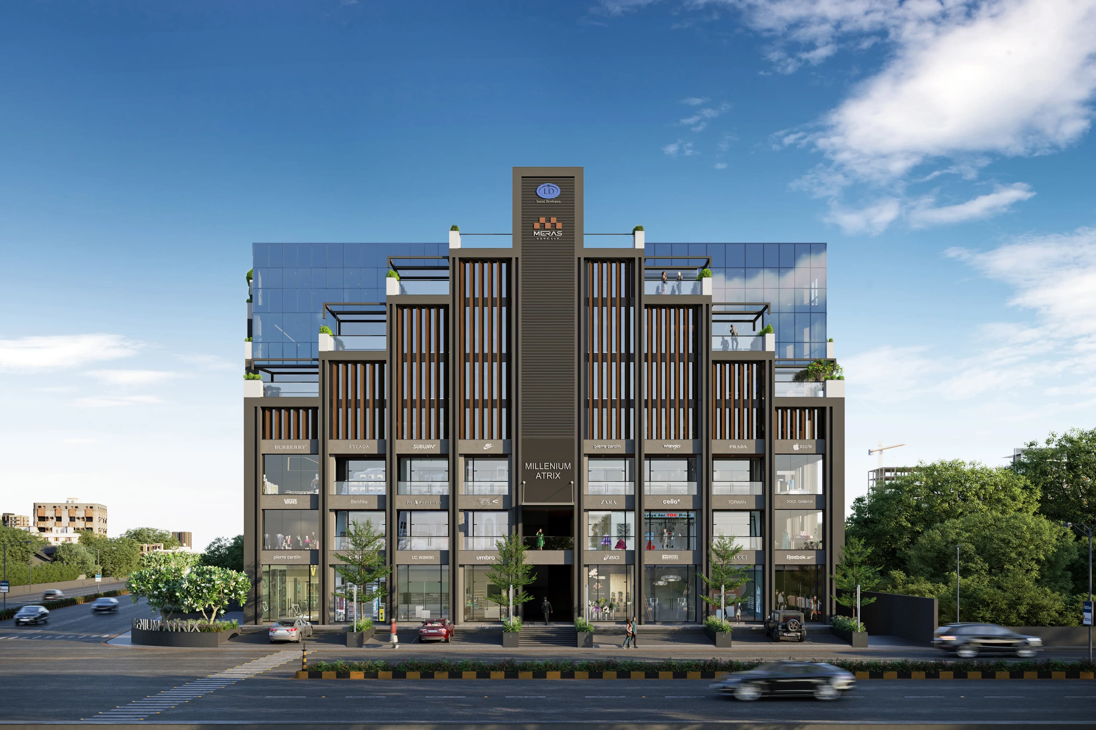 Millennium Atrix Front Elevation